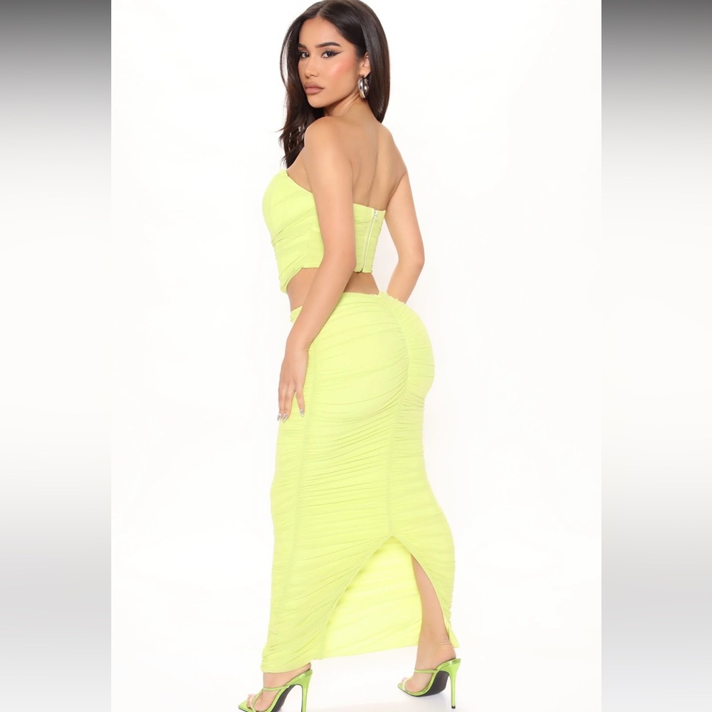 Fashion Nova two piece long skirt set